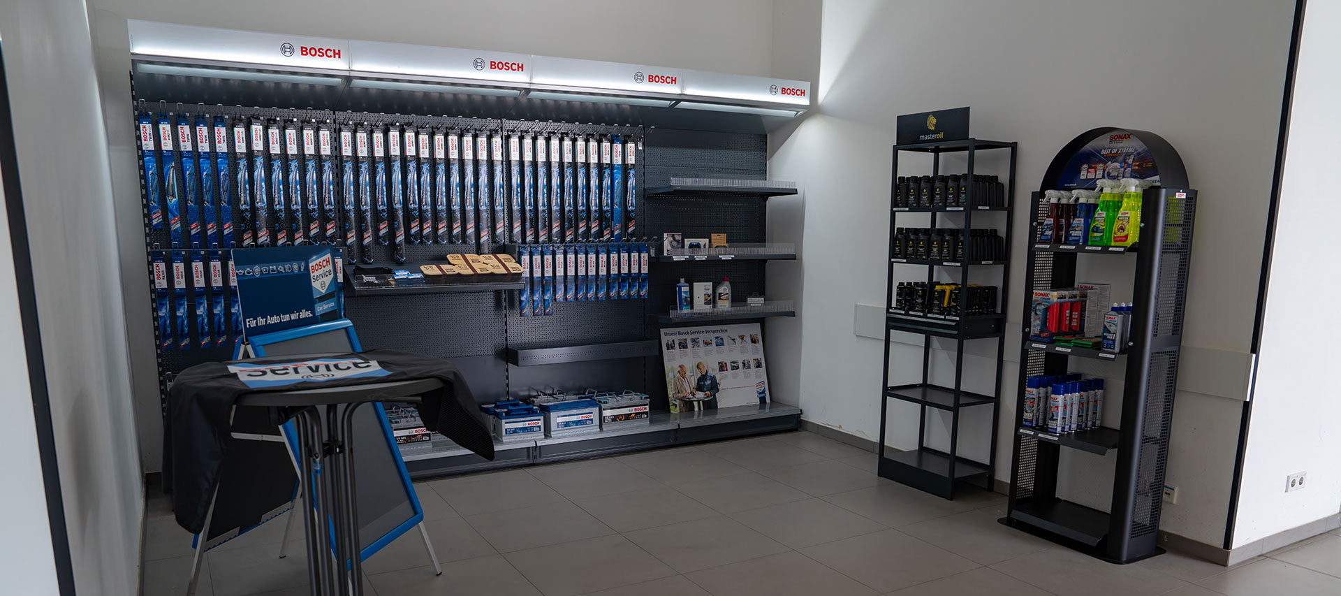 Bosch-Markenzubehör im Autohaus Bürkle in Frankenthal